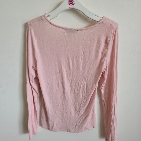 NEW soft pink long sleeve top size L - Picture 4 of 4